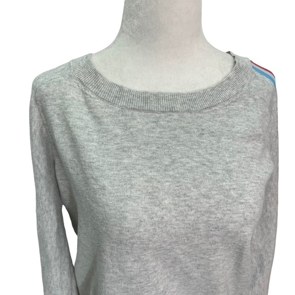 GAP Grey Cotton Crew Neck Raglan Sleeve Sweater Size S - Picture 4 of 12